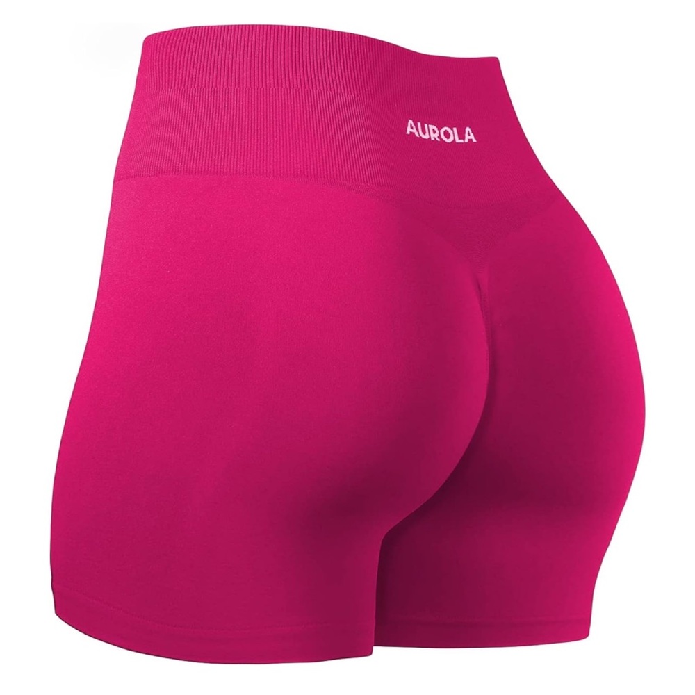 Hot Pink Aurola Athletic Shorts